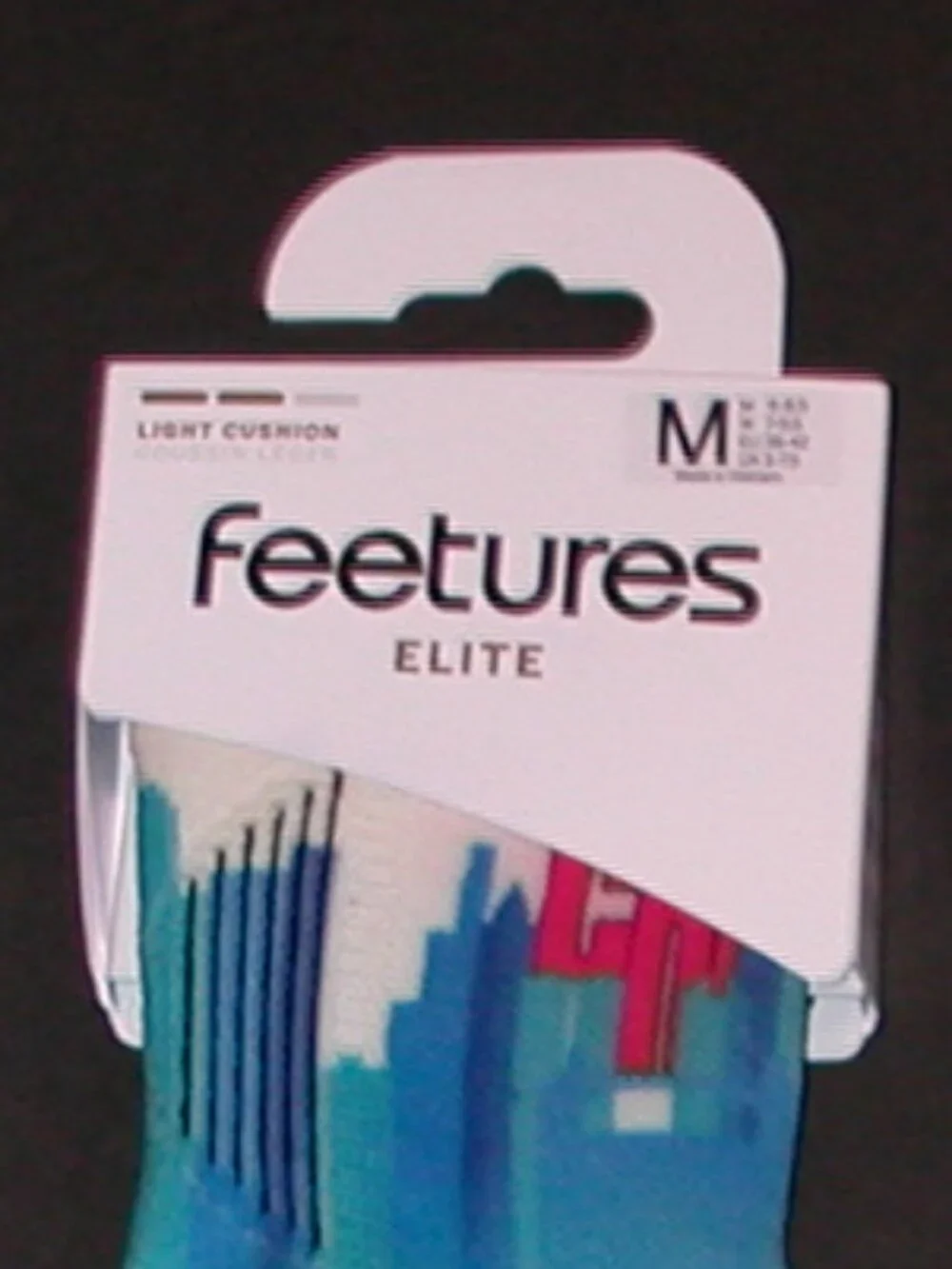 2 Pairs Feetures Elite Tab Socks Ltd Ed. City Collection Chicago 25 NWT Womens M